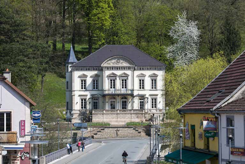 Vue d'ensemble depuis l'ouest. © Région Bourgogne-Franche-Comté, Inventaire du patrimoine