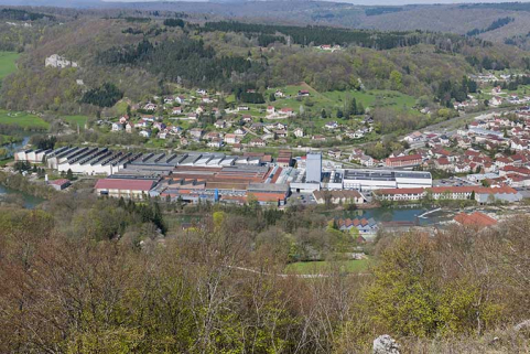 Vue plongeante depuis l'est. © Région Bourgogne-Franche-Comté, Inventaire du patrimoine