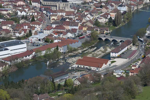 Vue plongeante sur la partie aval. © Région Bourgogne-Franche-Comté, Inventaire du patrimoine