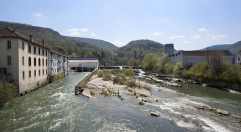 Vue d'ensemble depuis le pont. © Région Bourgogne-Franche-Comté, Inventaire du patrimoine