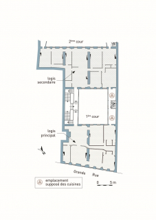 Plan de l'étage. © Région Bourgogne-Franche-Comté, Inventaire du Patrimoine