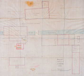 Plan général de M. V.A. Roux à Montbéliard, s.d. [1858] © Région Bourgogne-Franche-Comté, Inventaire du patrimoine