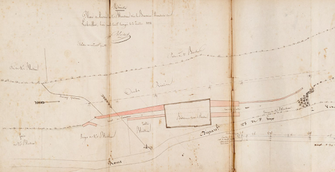 Plan de l’usine de M Blondeau dite la Brasserie. Territoire de Liebvillers, 6 juillet 1838 © Région Bourgogne-Franche-Comté, Inventaire du patrimoine Plan de l’usine de M Blondeau dite la Brasserie. Territoire de Liebvillers, 6 juillet 1838 © Région Bourgogne-Franche-Comté, Inventaire du patrimoine