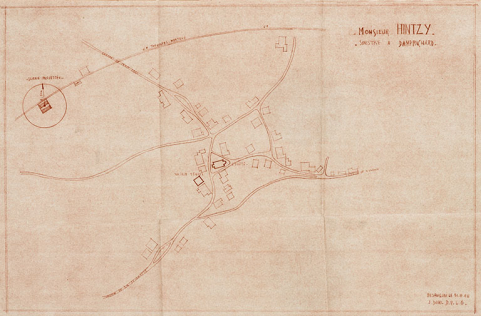 M Hintzi, sinistré à Damprichard [plan de situation], 31 août 1948 © Région Bourgogne-Franche-Comté, Inventaire du patrimoine