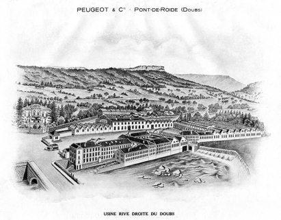 Usine rive droite du Doubs, vers 1920. © Région Bourgogne-Franche-Comté, Inventaire du patrimoine