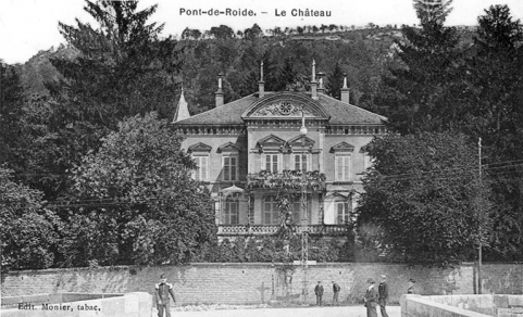 Pont-de-Roide - Le Château. Carte postale, édit. Monier, s.d. [fin 19e ou début 20e siècle]. © Région Bourgogne-Franche-Comté, Inventaire du patrimoine