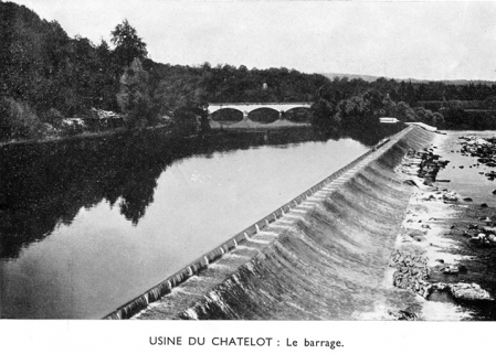 Centrale du Châtelot. Le barrage sur le Doubs. Photogr., s.n., s.d. [vers 1935]. © Région Bourgogne-Franche-Comté, Inventaire du patrimoine