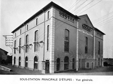 Station d'Etupes. Vue d'ensemble. Photogr., s.n., s.d. [vers 1935] © Région Bourgogne-Franche-Comté, Inventaire du patrimoine