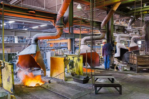 Partie supérieure des fours à induction. © Région Bourgogne-Franche-Comté, Inventaire du patrimoine