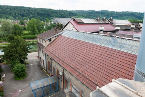 Vue plongeante sur l'ancien atelier de noyautage. © Région Bourgogne-Franche-Comté, Inventaire du patrimoine
