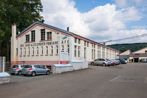 Atelier de modelage, vestiaires et bureaux. Vue depuis l'ouest. © Région Bourgogne-Franche-Comté, Inventaire du patrimoine