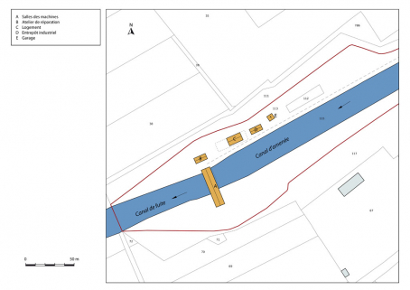 Plan-masse et de situation. © Région Bourgogne-Franche-Comté, Inventaire du patrimoine Plan-masse et de situation. © Région Bourgogne-Franche-Comté, Inventaire du patrimoine