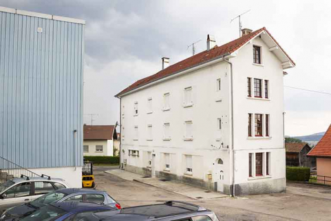 Atelier de 1948 : façade antérieure de trois quarts droite. © Région Bourgogne-Franche-Comté, Inventaire du patrimoine
