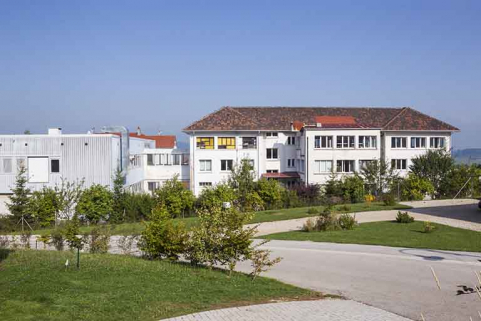 Ateliers de 1952 et 1970-1971 : façade postérieure. © Région Bourgogne-Franche-Comté, Inventaire du patrimoine