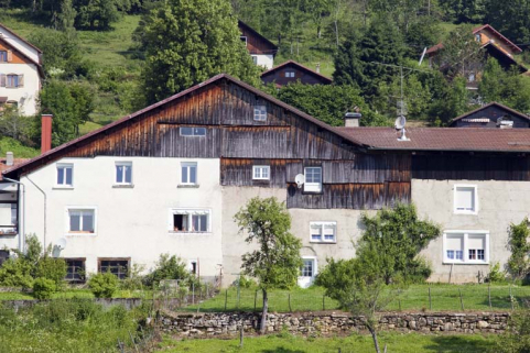 Façade latérale droite (vue rapprochée). © Région Bourgogne-Franche-Comté, Inventaire du patrimoine