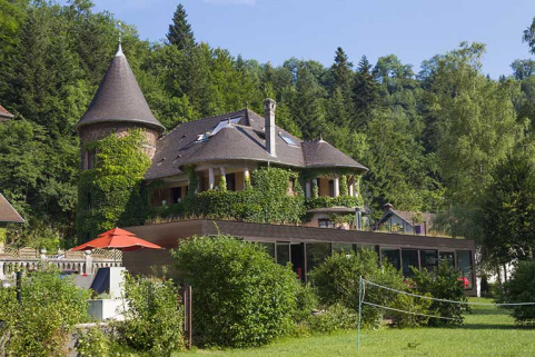 Logement patronal de 1931 : façades postérieure et latérale droite. © Région Bourgogne-Franche-Comté, Inventaire du patrimoine