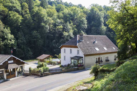Le magasin et le logement patronal, depuis le nord. © Région Bourgogne-Franche-Comté, Inventaire du patrimoine