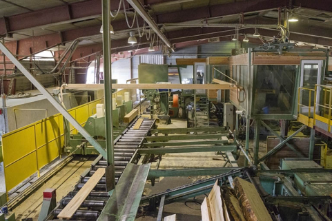 Atelier de débitage (N) : ligne ruban, vue de l'aval. © Région Bourgogne-Franche-Comté, Inventaire du patrimoine