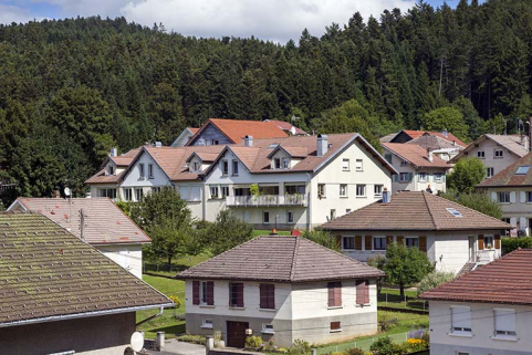 Vue d'ensemble, depuis le sud-ouest. © Région Bourgogne-Franche-Comté, Inventaire du patrimoine