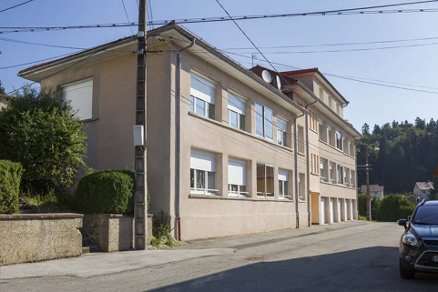 Vue d'ensemble, depuis l'ouest (façades antérieure et latérale gauche). © Région Bourgogne-Franche-Comté, Inventaire du patrimoine