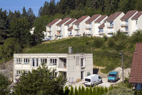 Vue d'ensemble depuis l'est, avant la transformation en immeuble. © Région Bourgogne-Franche-Comté, Inventaire du patrimoine