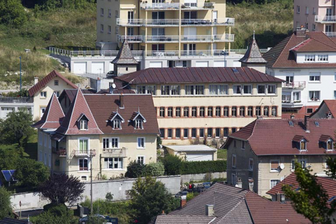 Vue d'ensemble plongeante, depuis le sud. © Région Bourgogne-Franche-Comté, Inventaire du patrimoine Vue d'ensemble plongeante, depuis le sud. © Région Bourgogne-Franche-Comté, Inventaire du patrimoine
