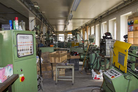 Usine, rez-de-chaussée : intérieur de l'atelier à l'arrière de la façade antérieure. © Région Bourgogne-Franche-Comté, Inventaire du patrimoine Usine, rez-de-chaussée : intérieur de l'atelier à l'arrière de la façade antérieure. © Région Bourgogne-Franche-Comté, Inventaire du patrimoine