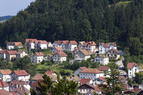 Vue d'ensemble du quartier de Montjoie, depuis le sud. © Région Bourgogne-Franche-Comté, Inventaire du patrimoine