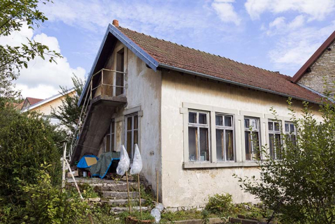 Usine : façades postérieure et latérale droite. © Région Bourgogne-Franche-Comté, Inventaire du patrimoine