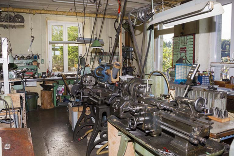Intérieur de l'atelier de mécanique, côté entrée. © Région Bourgogne-Franche-Comté, Inventaire du patrimoine