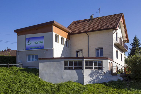 Atelier, garage et maison : élévations nord et ouest. © Région Bourgogne-Franche-Comté, Inventaire du patrimoine