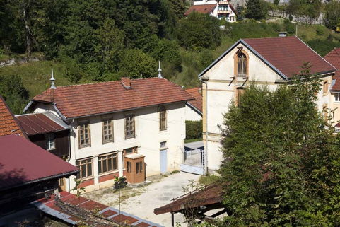 Bureau et laboratoire : façade sur cour. © Région Bourgogne-Franche-Comté, Inventaire du patrimoine