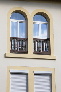 Logement patronal, façade méridionale : fenêtres. © Région Bourgogne-Franche-Comté, Inventaire du patrimoine