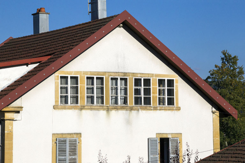 Pignon occidental : fenêtres multiples. © Région Bourgogne-Franche-Comté, Inventaire du patrimoine