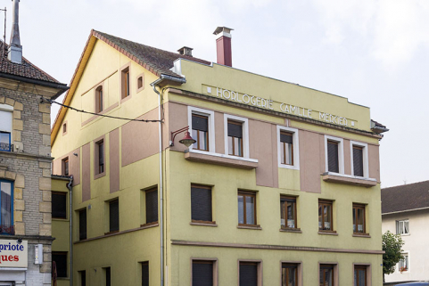 Immeuble : façades antérieure et latérale gauche. © Région Bourgogne-Franche-Comté, Inventaire du patrimoine