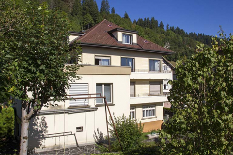 Façade postérieure de l'extension et de la maison, de trois quarts gauche. © Région Bourgogne-Franche-Comté, Inventaire du patrimoine