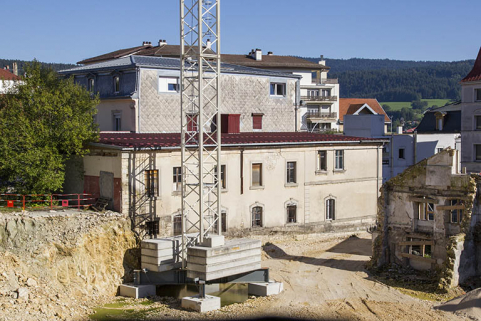 Façades latérale gauche et postérieure. © Région Bourgogne-Franche-Comté, Inventaire du patrimoine