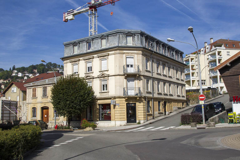 Façades antérieure et latérale droite. © Région Bourgogne-Franche-Comté, Inventaire du patrimoine