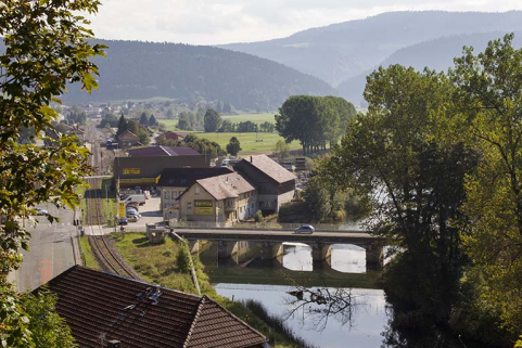 Vue d'ensemble plongeante, depuis l'ouest. © Région Bourgogne-Franche-Comté, Inventaire du patrimoine