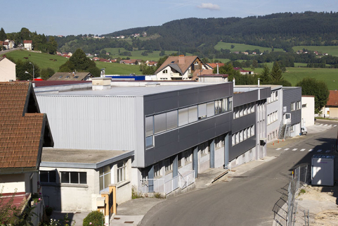 Site ancien : vue d'ensemble, depuis le haut de la rue du Maréchal Leclerc. © Région Bourgogne-Franche-Comté, Inventaire du patrimoine