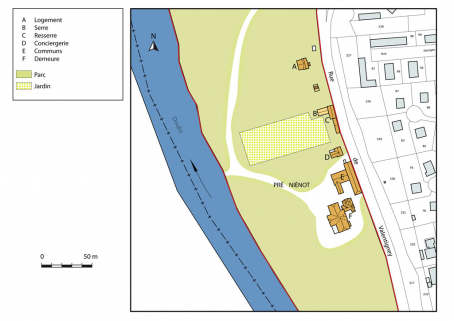 Plan-masse et de situation. © Région Bourgogne-Franche-Comté, Inventaire du patrimoine