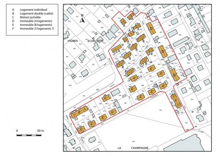 Plan-masse et de situation. © Région Bourgogne-Franche-Comté, Inventaire du patrimoine