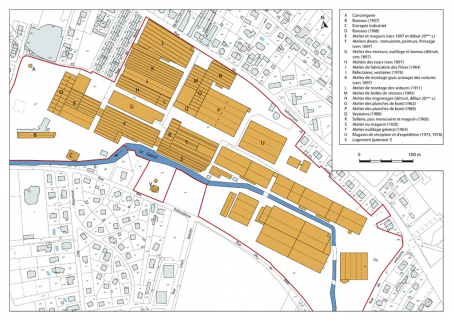 Plan-masse et de situation. © Région Bourgogne-Franche-Comté, Inventaire du patrimoine Plan-masse et de situation. © Région Bourgogne-Franche-Comté, Inventaire du patrimoine