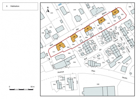 Plan-masse et de situation. © Région Bourgogne-Franche-Comté, Inventaire du patrimoine