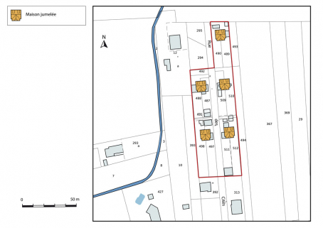 Plan-masse et de situation. © Région Bourgogne-Franche-Comté, Inventaire du patrimoine