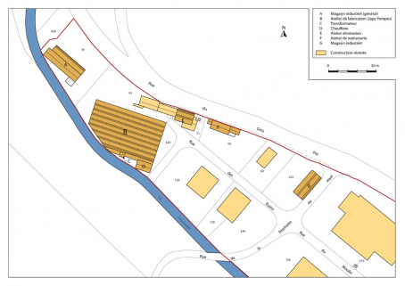 Plan-masse et de situation. © Région Bourgogne-Franche-Comté, Inventaire du patrimoine