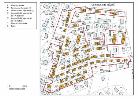 Plan-masse et de situation. © Région Bourgogne-Franche-Comté, Inventaire du patrimoine