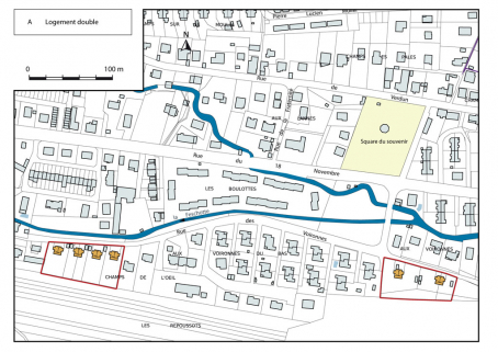 Plan-masse et de situation. © Région Bourgogne-Franche-Comté, Inventaire du patrimoine Plan-masse et de situation. © Région Bourgogne-Franche-Comté, Inventaire du patrimoine