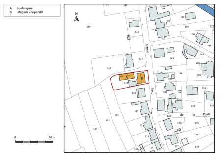Plan-masse et de situation. © Région Bourgogne-Franche-Comté, Inventaire du patrimoine