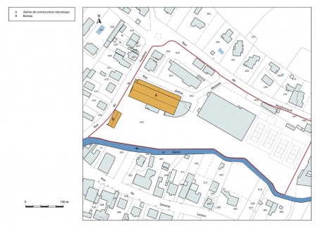 Plan-masse et de situation. © Région Bourgogne-Franche-Comté, Inventaire du patrimoine
